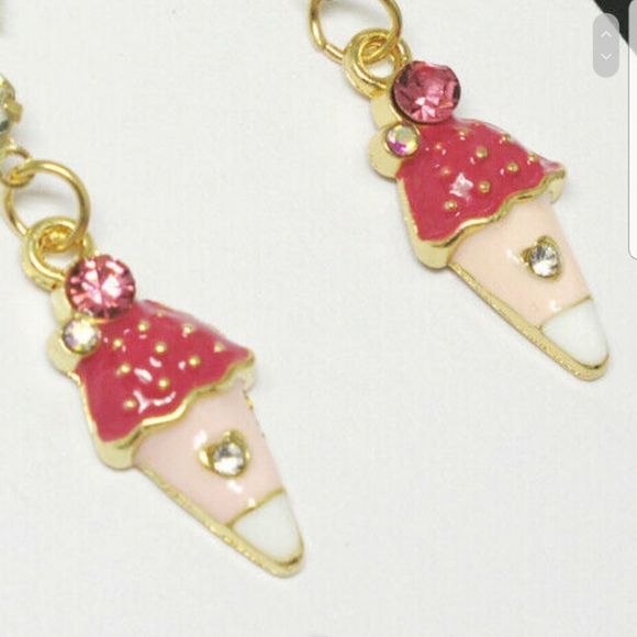 Betsey Johnson Ice Cream Earrings - Picture 3 of 3